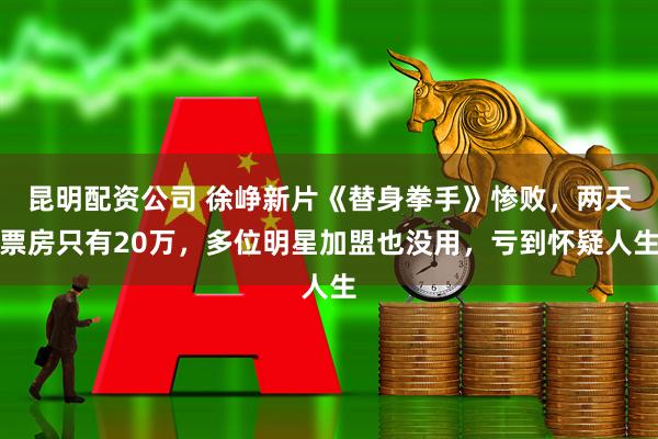 昆明配资公司 徐峥新片《替身拳手》惨败，两天票房只有20万，多位明星加盟也没用，亏到怀疑人生